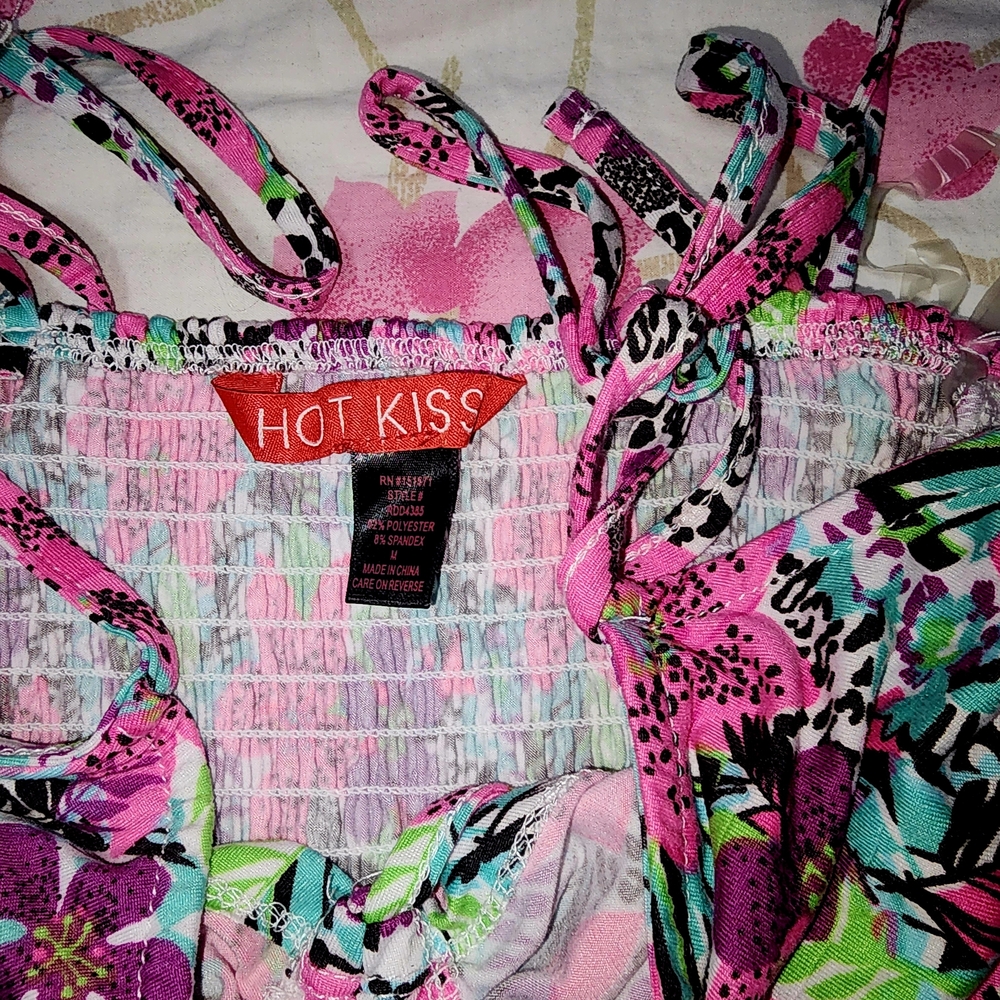 Hot Kiss Multicolor Floral Dress - Picture 3 of 4